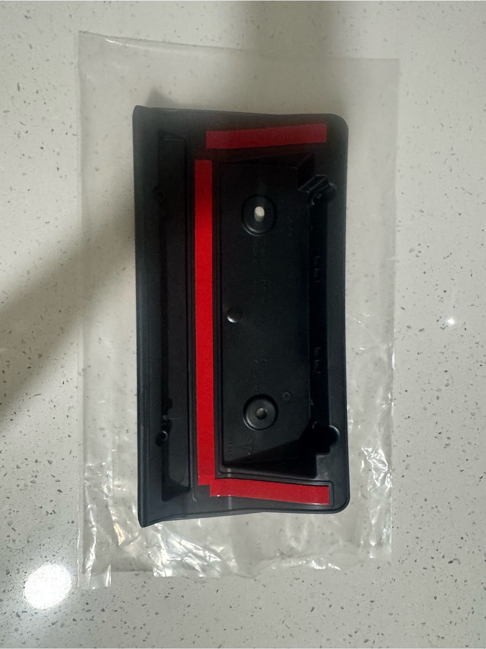 Tesla Black Front License Plate Bracket